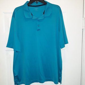 Lot of 2 Men's GEORGE Polo Shirts Size XL 46-48 Colors Green & Blue
